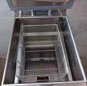 Friteuse à pression verticale à gaz commerciale avec filtre à huile pour restaurant de poulet frit américain - Product Image 6