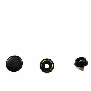 Kim loại không cho Nickel miễn phí Brass <span class=keywords><strong>Snap</strong></span> nút với 7 mét thép không gỉ Vít phẳng Shank phong cách thân thiện với môi Đen - Product Image 4