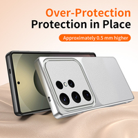 Étui en cuir végétalien avec grande fenêtre texturée pour Samsung S26 Ultra, compatible Galaxy S26 Edge, S25, S24, S23 Plus, Note20 Ultra – Coque antichoc