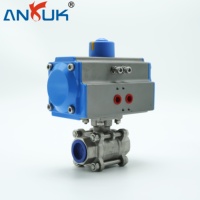 Actionneur pneumatique AT83 DA100 à couple élevé de type rotatif pour l'automatisation des vannes dans les systèmes CVC et de pipeline
