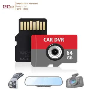 Cartão SD industrial personalizado de fábrica com 13 anos, 16GB, 32GB, 64GB, 128GB, A1, A2, U3, micro para carro, câmera DVR, drone, etc.