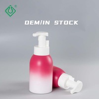 Botol busa sabun kosmetik, 200ml 300ml 350ml, HDPE plastik kustom, botol busa sabun kosmetik dengan pompa dari plastik Xianglin