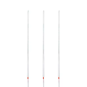 Phòng thí nghiệm 0-100 200 300 độ cao Borosilicate 3.3 thủy tinh màu đỏ chất lỏng nước đầy nhiệt kế - Product Image 6