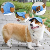 Accessoires pour animaux de compagnie en gros, casquettes en coton tendance pour animaux de compagnie, casquette de baseball réglable pour chiens et chats