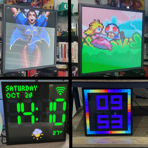 एलईडी डिस्प्ले स्क्रीन डेस्कटॉप वातावरण सजावट घड़ी प्रोग्राम योग्य पिक्सेल पैनल डिय स्मार्ट लाइट - Product Image 5