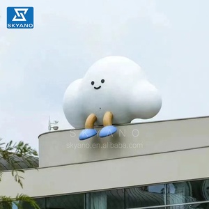 Poupée gonflable nuage de dessin animé pour pas de décoration de toit Ballon Bulle Art Nuage Sculpture gonflable Décoration d'art gonflable - Product Image 2
