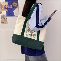 Bolsa de Lona Personalizable con Logotipo, Gran Capacidad, Resistente, de Algodón, para Viaje, Playa, Compras, Venta al Por Mayor, Sostenible, para Mujer