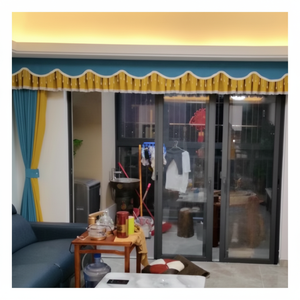 Tissu et matériaux de rideaux jacquard occultants à 100%, imperméables et insonorisés - Product Image 1