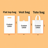 Sacs d'emballage biodégradables en plastique imprimés sur mesure, sacs verts pour vêtements, sacs de remerciement pour boutique, vente au détail, shopping, cadeaux