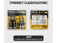Transceptor Pasivo de Video Balun para Cámara Analógica HD de 8MP con Puerto Único, BNC RJ45, Cable UTP Cat5/Cat6, Pares Trenzados, 60dB