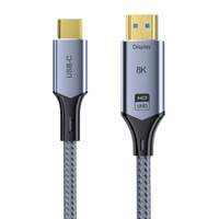 Auf Lager: Typ-C zu HDMI Adapterkabel 8K für Handy-Bildschirmspiegelung, Laptop HD-Videokonverterkabel