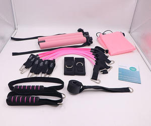 Pilates Eco-friendly PVC Exercício Bar Resistência Banda Home Gym Yoga Studio Workout Squat <span class=keywords><strong>Fitness</strong></span> Toning Muscle Acessórios - Product Image 4