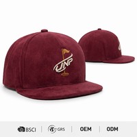 Casquette Snapback en Suède Broderie 3D Personnalisée 6 Panneaux Visière Plate Beige Luxe Streetwear Gorras Para Hombre Usine