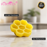 En gros Fubowen Anneau de colle jetable pour extensions de cils, nid d'abeille 7 trous, forme fleur de prunier, pour greffage