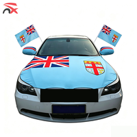 Drapeaux nationaux personnalisés de haute qualité Tonga, Fidji, Nouvelle-Zélande, Samoa, drapeau de voiture, housse de capot de voiture, housse de rétroviseur pour événements en plein air
