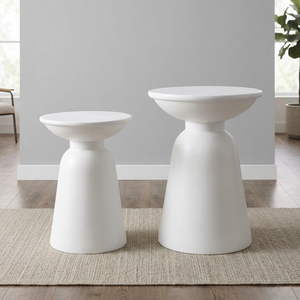 Mesa de Centro Redonda Moderna de 12-15 Pulgadas, Mueble Decorativo para Sala de Estar, Mesa Auxiliar Contemporánea - Product Image 6