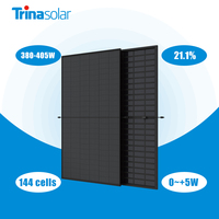 Panneaux solaires 380W 390W en stock UE, panneaux solaires entièrement noirs Europe, entrepôt Rotterdam, panneaux solaires Trina 400W 405W