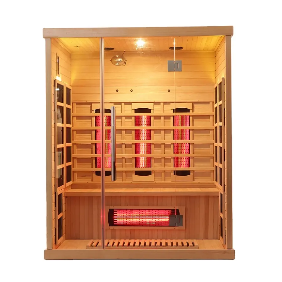 Best Sales Sauna Hersteller Far Infrared Sauna Room 3 Personen Größe Sauna Zum Verkauf