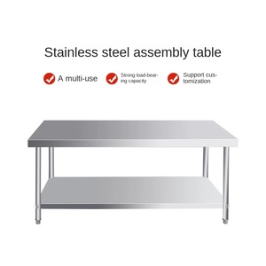 Tavolo da Lavoro in Acciaio Inox per Ristoranti, Vendita Diretta dalla Fabbrica, Banco da Lavoro di Alta Qualità - Product Image 2