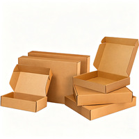Emballage en carton ondulé kraft personnalisé en gros pour le commerce électronique, impression offset, gaufrage pour chaussettes, boîte d'expédition en papier