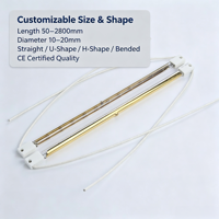 Tube de remplacement pour lampe chauffante infrarouge en quartz résistant aux hautes températures pour four industriel, séchage de peinture en poudre, application thermique