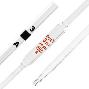 Pipeta volumétrica graduada transparente de laboratorio pipetas medidoras de vidrio de 10ml y 20ml - Product Image 4