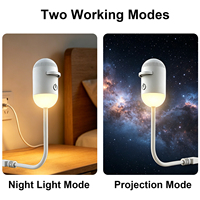 Proyector de Estrellas Inteligente, Lámpara Nocturna USB con Nebulosa de Galaxia, Luz de Proyección LED 2 en 1, Decoración para Dormitorio, Personalizable OEM