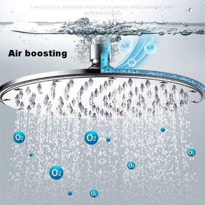 Grifo de Ducha de Pared de Alta Calidad, Ajustable, de Alta Presión, Diseño Moderno en Cromo y Cobre, con 3 Manijas y Válvula de Cerámica, 1 Año de Garantía - Product Image 2