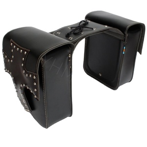 Sacoche de selle universelle en cuir YHMOTO pour moto Harley - Product Image 2