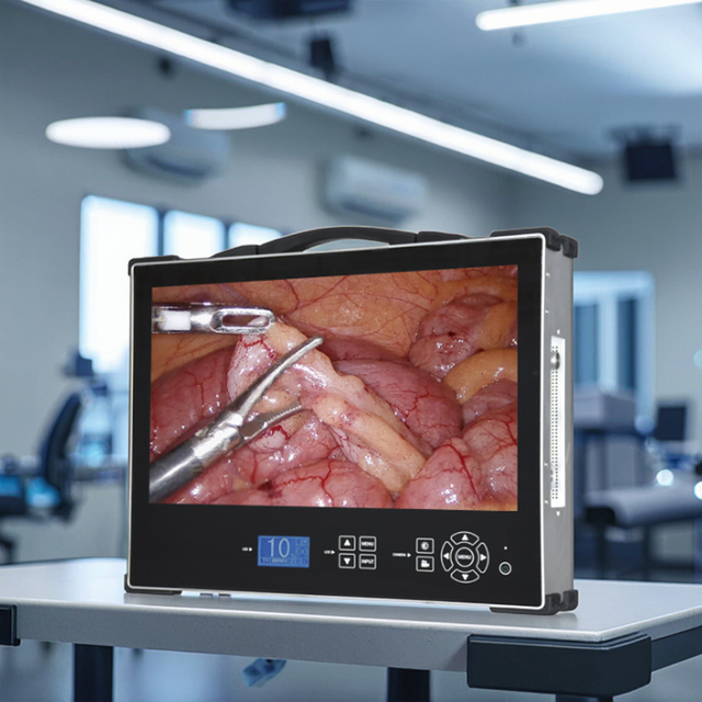 GEIWRE HD Model 390 Electricity-Powered Portable All-in-One 4K Class II Medical Endoscope System Metal Laparoscope Light CE