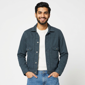 <b>Long</b> Sleeve Best Selling Stylish <b>Men</b> Wear Denim <b>Jacket</b> Best Selling New Design Wholesales <b>for</b> Sale OEM Wholesale Price - Product Image 1