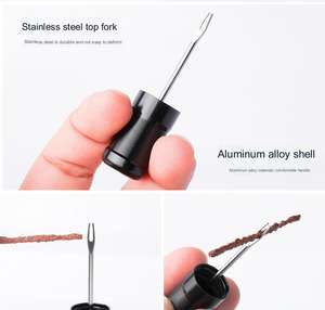 <span class=keywords><strong>Kit</strong></span> de reparación rápida de neumáticos sin cámara para bicicleta, sellador de <span class=keywords><strong>pinchazos</strong></span>, tira de goma, herramienta de taladro, barra de mango, reparación de neumáticos ocultos - Product Image 6