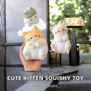 Increíblemente Lindo Juguete de Gato de Espuma PU de Rebote Lento para Aliviar el Estrés, Unisex, Regalo Perfecto para Días Ajetreados, para Mayores de 14 Años - Product Image 2