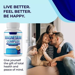 OEM/ODM Popolare Integratore Energetico in Capsule di Glicinato di Magnesio per Adulti, Complesso per la Salute Immunitaria e Intestinale, Supporto per 24 Mesi - Product Image 5