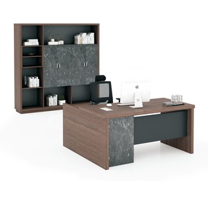 Ngăn Kéo Màu Nâu Hình Chữ L 2020 Nhà Bền Hình Chữ Nhật Hiện Đại Giám Đốc Điều Hành Chất Lượng Hàng Đầu Mô Hình Làm Đẹp Giá Thấp Bàn Văn Phòng - Product Image 3