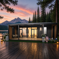 Maison conteneur extensible à aile unique de 30 pieds, norme UE, avec terrasse et toit, pour villas de glamping et resorts - Vente en gros