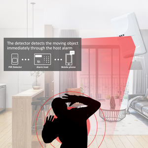 Kablolu mikrodalga PIR hareket sensörü ev Alarm hareket dedektörü anti-pet 25KG 12M algılama Anti beyaz ışık ile sabotaj anahtarı - Product Image 4