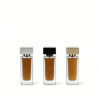 Botol Minyak Esensial Kaca Mewah 50ml yang Dapat Disesuaikan, Pompa Semprot, Sablon, Ketebalan 0.5cm, Wadah Kemasan Kosmetik