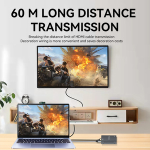 60m KVM <span class=keywords><strong>HDMI</strong></span> Extender thông qua CAT5E/6 cáp USB <span class=keywords><strong>HDMI</strong></span> Extender cho máy tính chuột bàn phím Video hiển thị điều kiện RJ45 đầu ra - Product Image 4