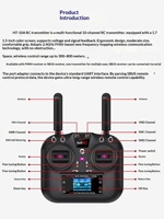 Émetteur RC HOTRC HT-10A 10 canaux pour modèles d'avions, voitures, bateaux, drones ; Version multifonction 2,4G améliorée HT8A Chine
