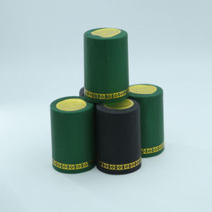 Capsule Termoretraibili per Vino, Tappi per Bottiglie di Vino per Uso Professionale e Domestico, Personalizzazione in PVC Accettata, Superficie Opaca Rosso Orientale - Product Image 1