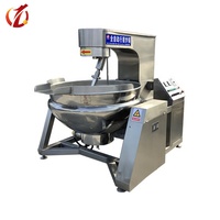 Bras de levage hydraulique Déchargement automatique Bouilloire à double paroi Produit de la machine Sauce au caramel Mélangeur de cuisson