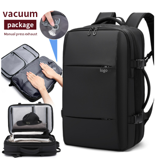 Vacuum Compression Backpack Men's Backpack Multifunctional Large Capacity Travel Waterproof Expansion Business Computer Bag