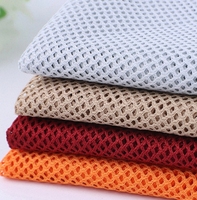 Tissu en maille 100% polyester respirant et à séchage rapide 75D Rhombic 65gsm pour doublure intérieure de vêtements, tissu en maille doux comme de la soie