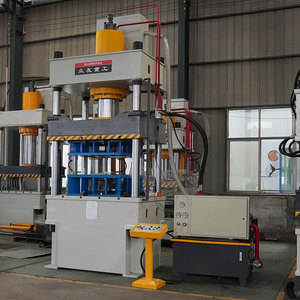 Presse hydraulique à 4 colonnes de 315 tonnes pour la fabrication de plateaux/chariots à main, ligne de production à vendre - Product Image 3