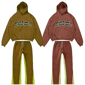 Conjunto Deportivo Personalizado en 3D para Adultos Unisex, Estilo Casual, Color Sólido, Corte Regular, Bolsillos Laterales, Cordón Ajustable, 100% - Product Image 3