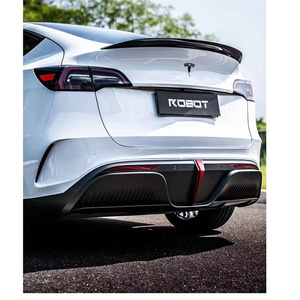 Update Voor Robotstijl Zijrok Spatbord Auto Voor/Achter Lip Bumper Body Kit Voor Tesla Model En Lichaamsdeel Pp Materiaal - Product Image 3