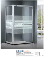 Porte de douche en verre trempé, paroi de douche, panneaux de salle de bain, portes de salle de douche