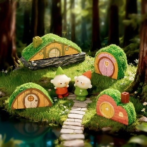 Adornos de Paisajes en Miniatura, Casas de Musgo Estilo Caricatura, Casitas para Jardinería, Accesorios para Plantas en Maceta, Adornos de Mesa - Product Image 2