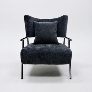 Light Luxury <b>Chair</b> Metal Frame Fabric Armchair Interior Living Room Furniture High End <b>Reading</b> <b>Chair</b> Loft Apartment <b>Chair</b> Seats - Product Image 4